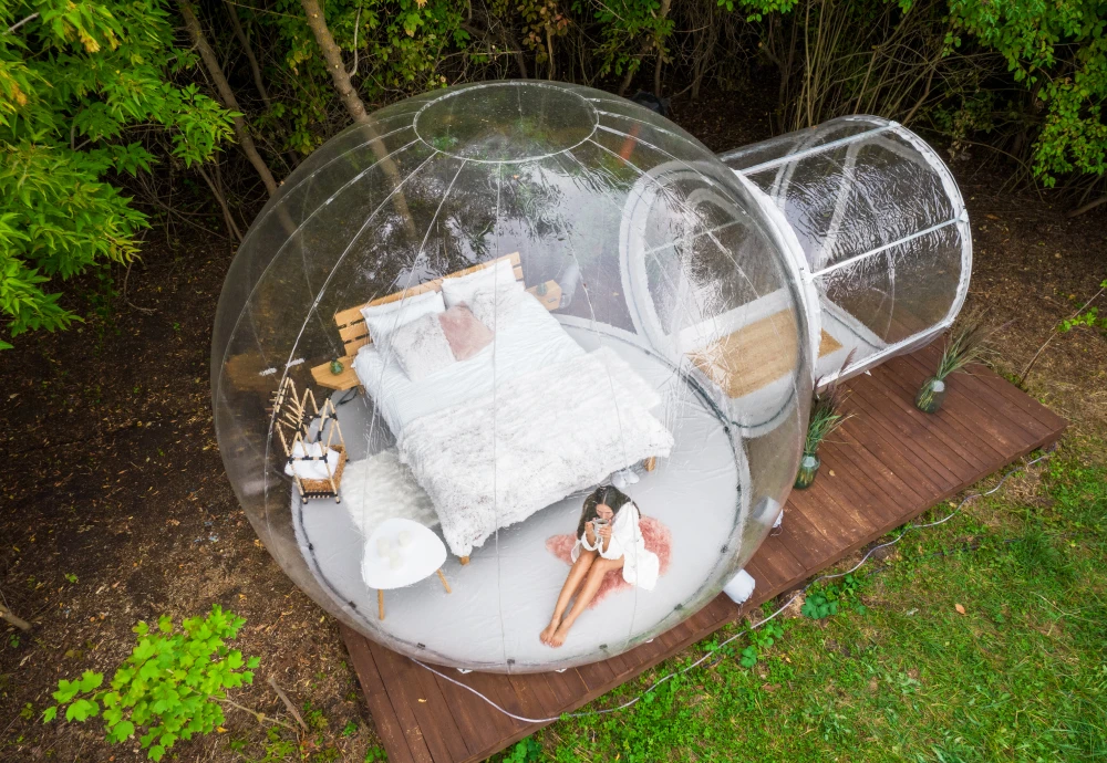 inflatable clear bubble camping tent